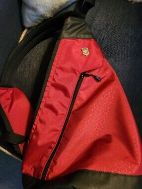 Victorinox Red and Black Sling Bag for Men